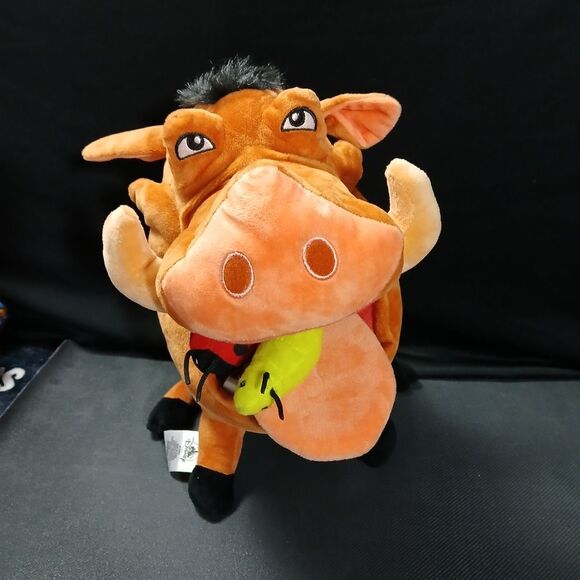 Disney The Lion King Pumbaa with Grub Bugs 14" Plush Warthog - Picture 2 of 6